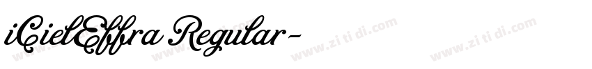 iCielEffra Regular字体转换